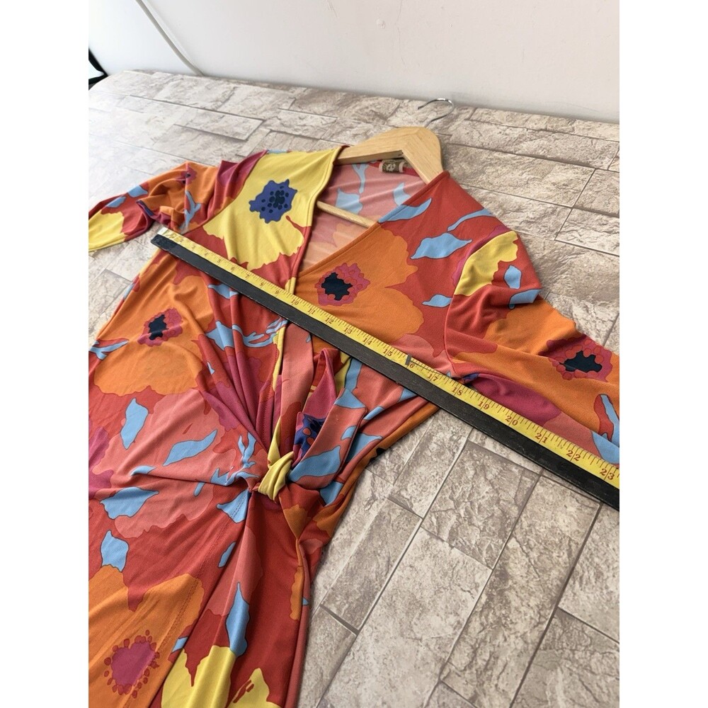 Anne Klein Women's Floral Print Wrap Top Size M - Picture 8 of 13